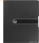Herlitz Ringbuch A4 2 Ringe PP 16mm schwarz opak to go