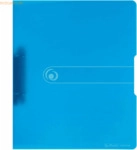 Herlitz Ringbuch A4 2 Ringe PP 25mm blau transparent to go