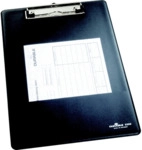 5 x Durable Blockklemme f&uuml;r A4 schwarz