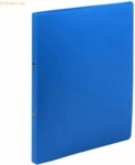 Exacompta Ringbuch Uni A4 PP 2 Ringe 15mm blau