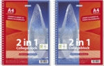 STYLEX Collegeblock Duo - A4 80 Blatt kariert+ liniert.