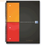 Oxford Notizbuch A4 80g/qm kariert perforiert mit Kopfzeile 80 Blatt