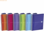 5 x Oxford Spiralbuch Office My Colours A5 liniert 7 mm 90 Blatt 90 g/