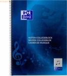 10 x Oxford Collegeblock A4+ Notenlineatur 14 (ohne Hilfslinien) 50 Bl