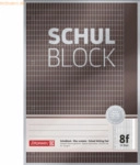 10 x Brunnen Schulblock Premium A4 90g/qm 50 Blatt Lineatur 8f