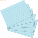 4 x Herlitz Karteikarten A5 liniert blau VE=100 St&uuml;ck