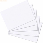 Herlitz Karteikarten A5 blanko wei&szlig; VE=100 St&uuml;ck
