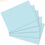 6 x Herlitz Karteikarten A6 blanko blau VE=100 St&uuml;ck