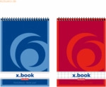 Herlitz Spiralnotizblock A7 50 Blatt kariert VE=4 St&uuml;ck