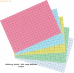 8 x Herlitz Karteikarten A7 kariert gelb VE=100 St&uuml;ck