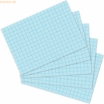 8 x Herlitz Karteikarten A7 kariert blau VE=100 St&uuml;ck