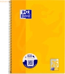 Oxford Collegeblock A4+ kariert 80 Blatt 4-fach gelocht gelb
