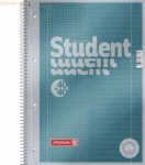 5 x Brunnen Collegeblock Premium Student A4 Duo 90g/qm je 40 Blatt Lin
