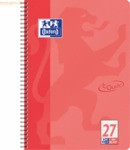 10 x Oxford Collegeblock Touch A4+ liniert 80 Blatt Optik-Paper korall