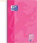 10 x Oxford Collegeblock Touch A4+ kariert 80 Blatt Optik-Paper pink