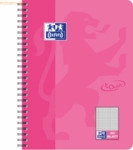 5 x Oxford Collegeblock Touch B5 kariert 80 Blatt Optik-Paper pink