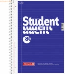 5 x Brunnen Kollegblock Student A4 70g/qm liniert 80 Blatt blau