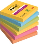 Post-it Haftnotiz Super Sticky Notes - 76 x 76 mm 6x 90 Blatt.