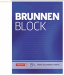 10 x Brunnen Briefblock Brunnenblock A4 70g/qm liniert 50 Blatt