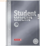 5 x Brunnen Collegeblock Premium Student A4 90g/qm 80 Blatt Lineatur 2