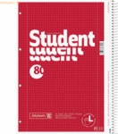 Brunnen Kollegblock Linksh&auml;nder A4 kariert Lineatur 28 80 Blatt mit Ra