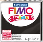8 x Staedtler Modelliermasse Fimo Kids schwarz 42g