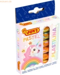 Jovi Plastilina Knete Pastellfarben VE= 6 Farben a 15g