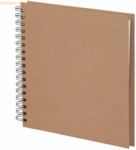S.O.H.O. Fotoalbum Whire-O 60 Seiten 230x230mm kraft/offwhite