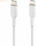 Belkin Belkin Lightning/USB-C Kabel PVC, mfi zertifiziert, 1m, wei&szlig;
