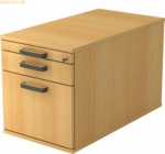 mcbuero.de Rollcontainer 80cm 1 Schub 1 H&auml;ngeregistratur Schloss Strei