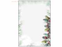 Sigel Weihnachts-Motiv-Papier A4 90g Christmas Garland VE=100 Blatt