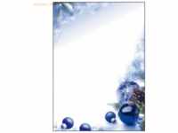 Sigel Designpapier Weihnachten Blue Harmony A4 90g/qm VE=100 Blatt