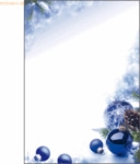 Sigel Designpapier Weihnachten Blue Harmony A4 90g/qm VE=100 Blatt