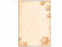 Sigel Weihnachts-Motiv-Papier A4 90g Golden Snowflakes VE=100 Blatt