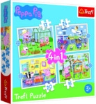 Trefl Puzzle 4 in 1 Peppa Pig - 12 15 20 24 Teile.