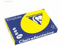 4 x Clairefontaine Kopierpapier Trophee A3 160g/qm VE=250 Blatt kanari