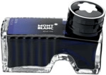 Montblanc Tinte - 60 ml Glasflacon royal blue.