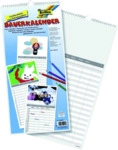 Folia Familienplaner 23x49cm 350g/qm zum Selbstgestalten wei&szlig;