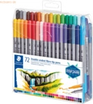 Staedtler Doppelfasermaler Twin-tip pen VE=72 Farben