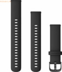 Garmin Garmin Ersatzarmband 18mm Silikon Schwarz/Schiefergrau