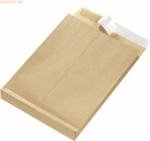 Herlitz Faltentaschen B4 Haftklebung VE=25 St&uuml;ck braun 130g/qm 4cm Fal