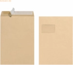 Herlitz Versandtaschen C4 Haftklebung mit Fenster VE=10 St&uuml;ck braun 90