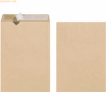 Herlitz Versandtaschen C4 Haftklebung VE=10 St&uuml;ck braun 90g/qm