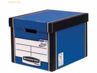 10 x Bankers Box Archivbox hoch Premium BxHxT 34,2x30,3x40cm blau