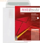 Mailmedia Versandtasche B4 mit Fenster haftklebend wei&szlig; 120g 10 St&uuml;ck