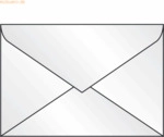 Sigel Briefumschl&auml;ge C6 nassklebend transparent VE=25 St&uuml;ck