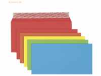 Elco Briefumschläge Color C5/6 5 Farben sortiert Haftklebung Papier 10