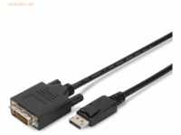 Assmann DIGITUS DisplayPort Adapterkabel 2.0m DP-DVI St/St schwarz
