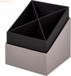 4 x S.O.H.O. Stiftek&ouml;cher 86x86x100mm taupe
