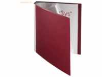 Foldersys Sichtbuch A4 40 Hüllen Rückentasche PP rot
